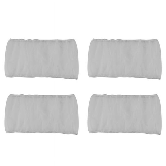 4X Bird Cage Cover Seed Catcher Bird Cage Mesh Net Cover Skirt Guard (White-M)