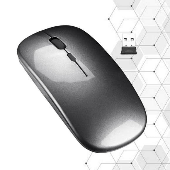 Ratón Inalámbrico, 4G Bluetooth 1600DPI Ratones Inalámbricos Portátiles de 4 ópticos Recargables para Juegos de Escritorio, na, Com gris Macarena Ratón inalambrico