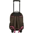 thumbnail image 3 of Rockland R01-PINKLEOPARD Roadster 17 in. Rolling Backpack, 3 of 4