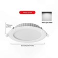 thumbnail image 2 of 6-Pack 12W LED Recessed Downlights Round Ceiling Spotlights White Light Fixtures, 2 of 5