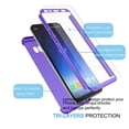 thumbnail image 4 of Njjex Case Cover For Samsung Galaxy S8 / S8+ / S8 Plus / SM-G950 / SM-G955, Njjex 3 in 1 Ultra Thin and Slim Hard PC Case Anti-Scratches Premium Slim 360 Degree Full Body Protective Cover -Purple, 4 of 4