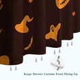thumbnail image 6 of Glowing Halloween Icons Pattern Shower Curtain 36"x72" ,Bathroom Decorative Shower Curtains Set with 12 Hooks,Modern Waterproof Washable Shower Curtain, 6 of 6