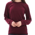 thumbnail image 3 of Oversized Unisex Lane Seven Ring Spun Cotton Premium Long Sleeve T-shirt - Burgundy XL, 3 of 4