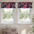 thumbnail image 2 of LALILO Kitchen Curtain Valance Man Camping Wild Northern Rod Pocket Window Curtain 52"x 18" Set of 2, 2 of 7
