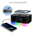 thumbnail image 5 of Emerson SmartSet Dual Alarm Clock Radio, 10W Bluetooth Speaker, 15W Wireless Charging, 7-Mode Rhythmic Color Changing LED Lights, CKSW7708M, 5 of 9