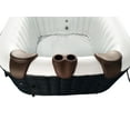 thumbnail image 6 of ALEKO Removable 3-Piece Headrest and Drink Holder Set for Inflatable Hot Tub Spa - Brown, 6 of 7