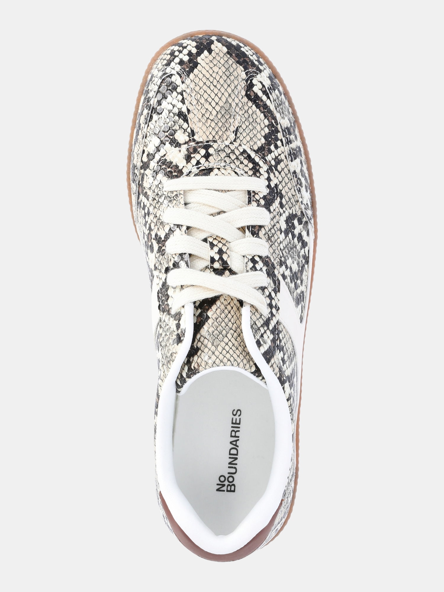 No Boundaries Women's Lace Up Sport Sneakers, Wide Width Available