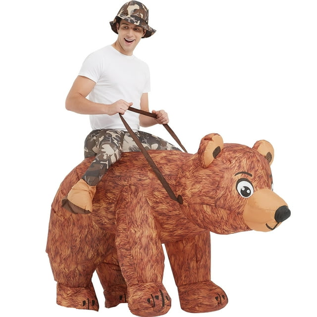 Disfraz inflable One Casa Bear Riding Bear para adulto