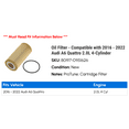 thumbnail image 2 of Oil Filter - Compatible with 2016 - 2022 Audi A6 Quattro 2.0L 4-Cylinder 2017 2018 2019 2020 2021, 2 of 2