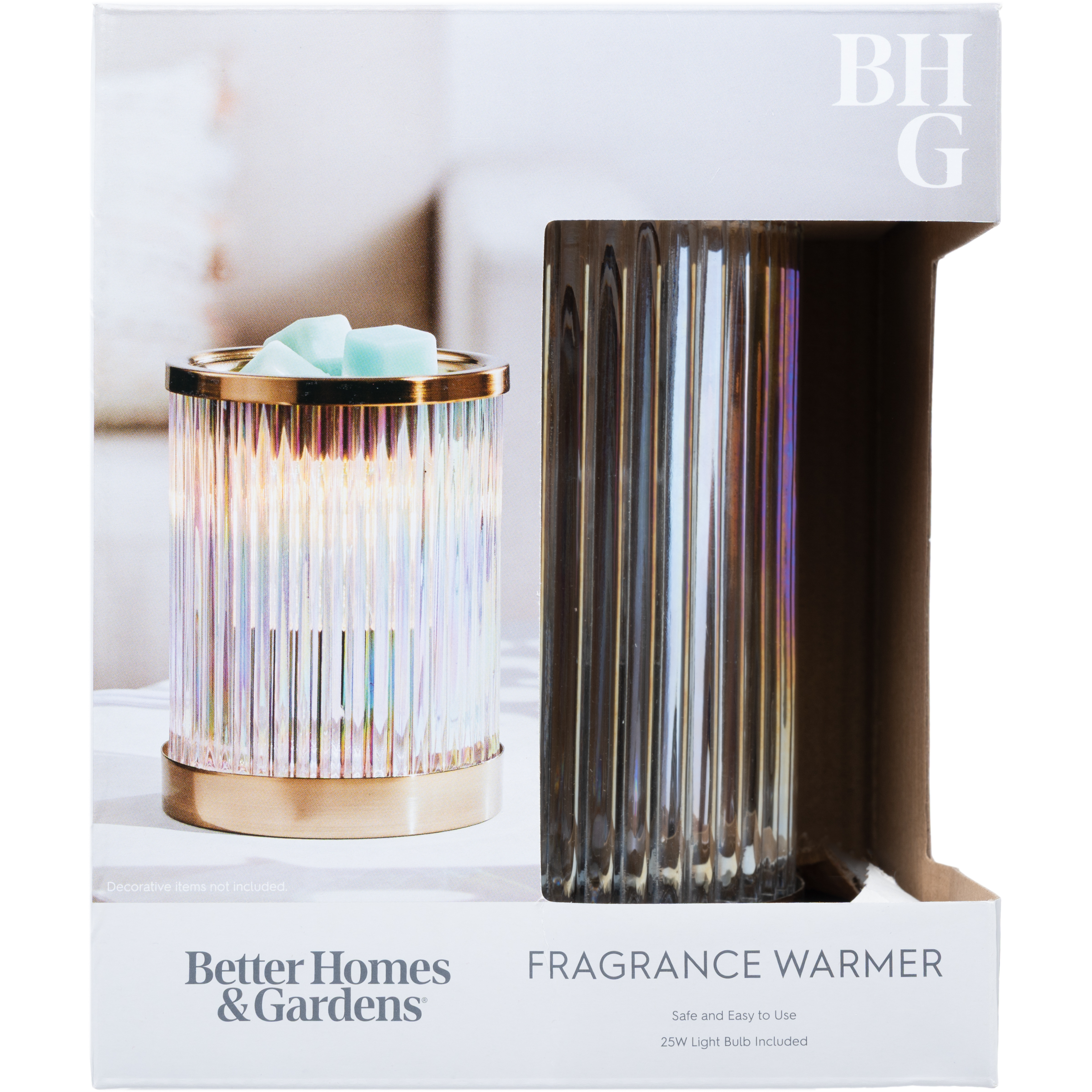Better Homes & Gardens Ribbed Glass Wax Warmer, Full photo 3