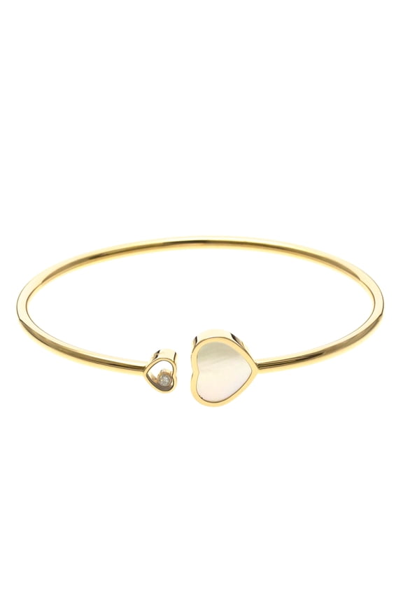 Pre-Owned CHOPARD Happy Heart Bracelet 857482 Pink Gold (18K) Diamond Polished
