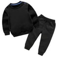 thumbnail image 1 of MeetoTime Ensemble 2 Pcs pour Filles et Garçons, Chandail Molletonné de Base à Enfiler et Pantalon de Jogging, Ensemble en Coton pour Tout-Petits, 1 of 5