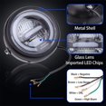 thumbnail image 4 of Faro delantero LED para motocicleta de 6,5 pulgadas con soporte para faro delantero de motocicleta, luces de conducción Halo DRL luz blanca universal 12V para Bobber Chopper Cafe Racer Retro Kuyhfg Bienvenido a Kuyhfg, 4 of 5
