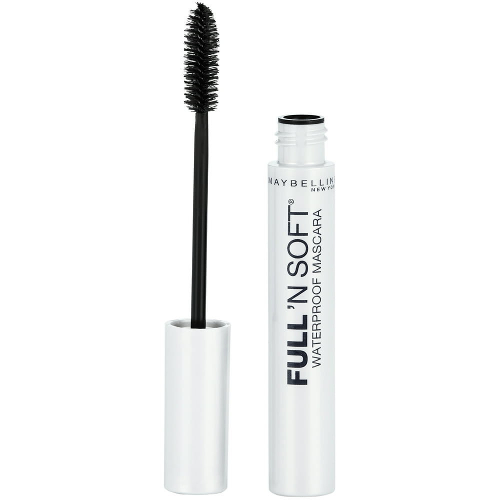Maybelline Full 'N Soft Waterproof Mascara, Very Black, 0.28 fl. oz