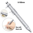 thumbnail image 2 of Multifunction 0.5mm Gel Ink Pen Vernier Caliper Roller Ball Pen Stationery, 2 of 4