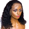 thumbnail image 1 of ER Peluca de encaje europeo afroamericano, peluca rizada pequeña, fibra química, seda de alta temperatura, rizos negros brillar Electrónica, 1 of 5