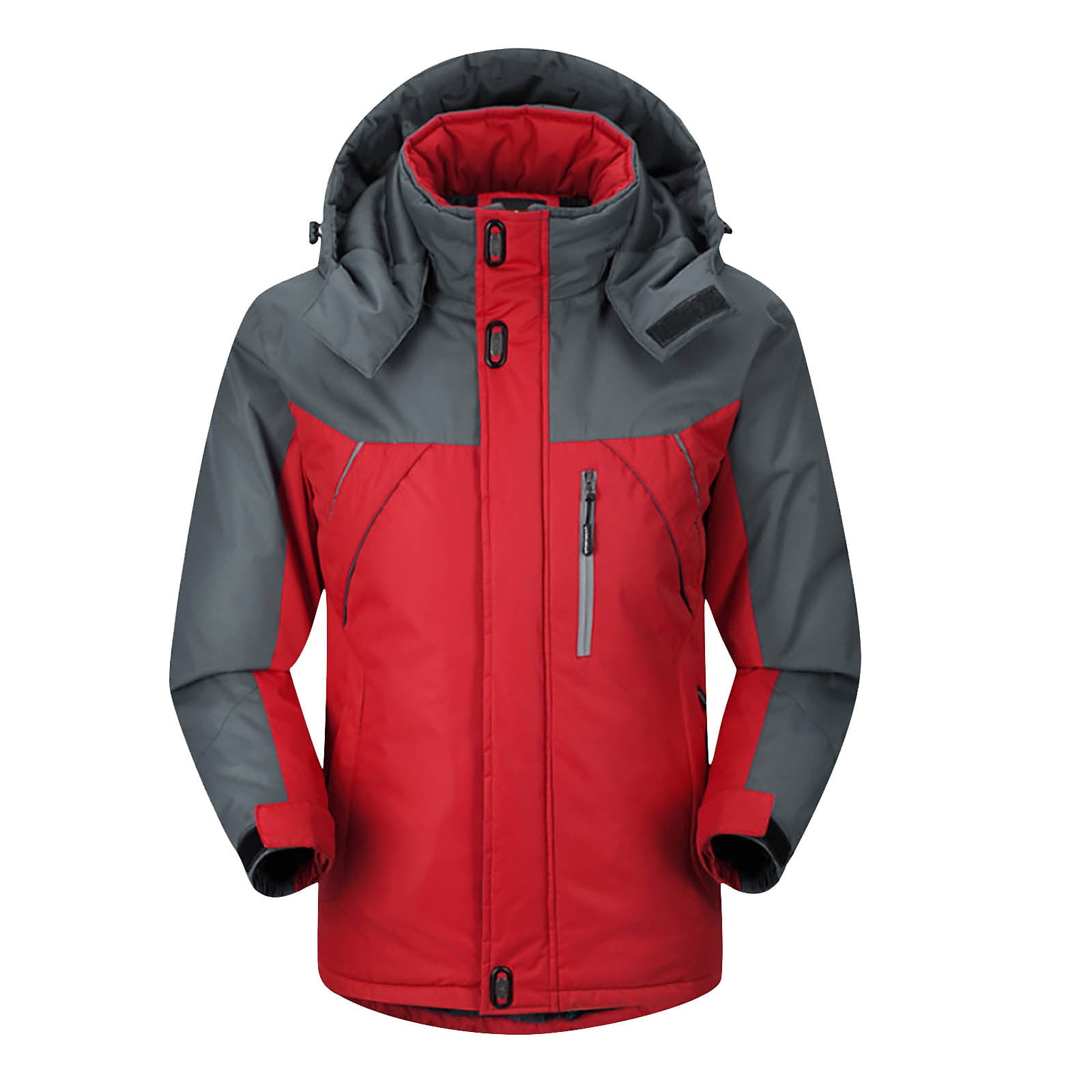 Men's Mountain Waterproof Ski Jacket Unisex Hooded Windproof Rain