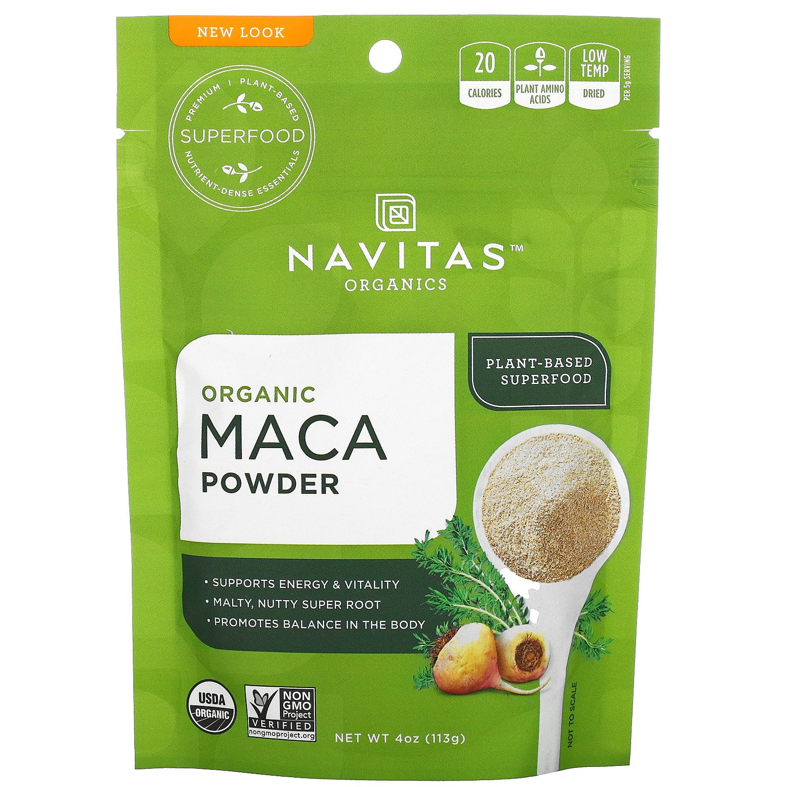 Navitas Naturals Organic Maca Powder, 4 Oz