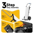 thumbnail image 5 of Joreek Electric Stair Climbing Dolly 900lbs Capacity Electric Hand Trucks 1300W Heavy Duty Stair Climber with 4M Safety Belt for Furniture Logistics Warehouse, 5 of 8