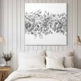 thumbnail image 4 of Black Grey Eucalyptus Leaves Wall Art Painting on Canvas, Spring Summer Botanical Floral Canvas Art Home Prints Wall Art Framed Modern Artwork for Living Room Bedroom Wall Decor 12x12in, 4 of 9