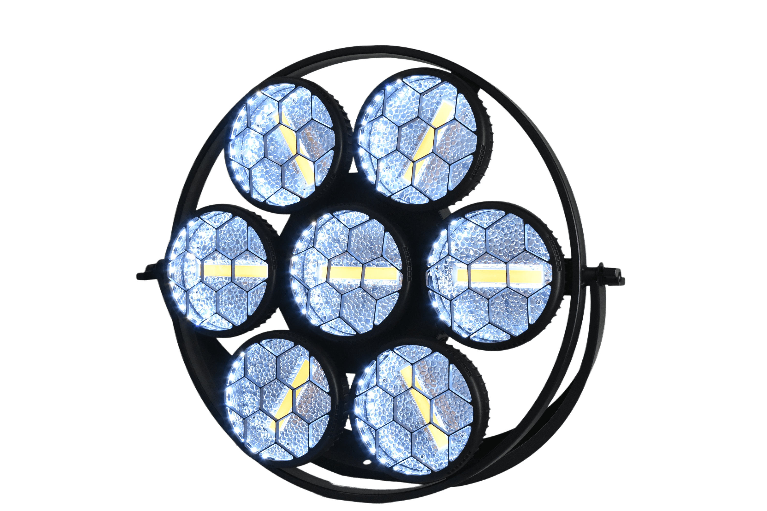 Professional Stage Light, 280w (7x40w) COB LED Lights with RGB Effects, 280W DMX512 Control, Black