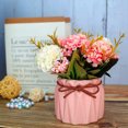 thumbnail image 3 of pitrice 4 Pieces Ceramic ABS Artificial Plant Replacement Room Table Surface Decorative Simulation Vivid Lifelike Fake Potting Pot Culture Pink, 3 of 9