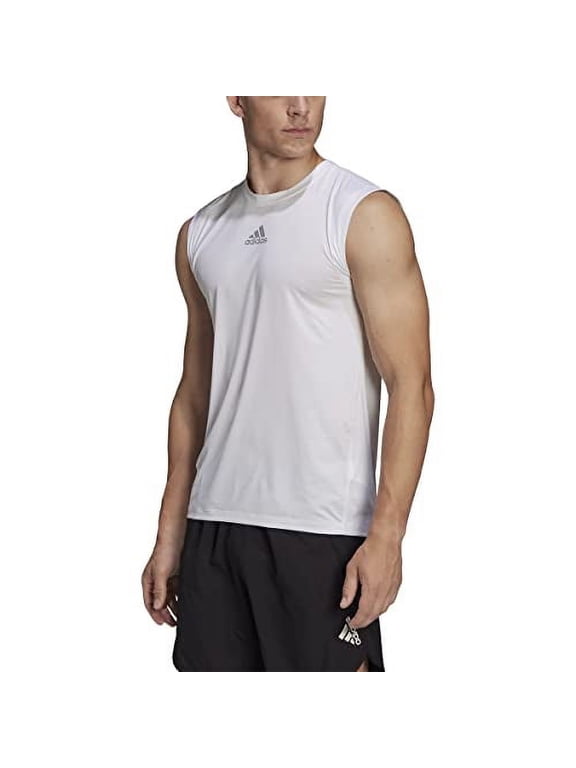 Techfit Sleeveless Fitted Top - Mens Training XL White
