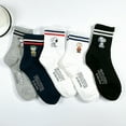 thumbnail image 2 of The Peanuts Snoopy Women and teen girls Cartoon Character Series Licensed Socks Assorted Colors 5 Pack Set Collection, 2 of 10