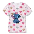 thumbnail image 2 of Disney 2-12-year-old New Summer Girl Boy Steve Love Camiseta de dibujos animados de algodón puro de manga corta para niños Clothing120 Gao Jinjia LED, 2 of 2