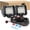 White 2PCS with Wiring Harness, variant on VFM LED Light Bar 2PCS 60W 4 Inch Flood Spot Combo LED Work Light Pods Triple Row Work Driving Lamp with 12 ft Wiring Harness kit - 2 Leads