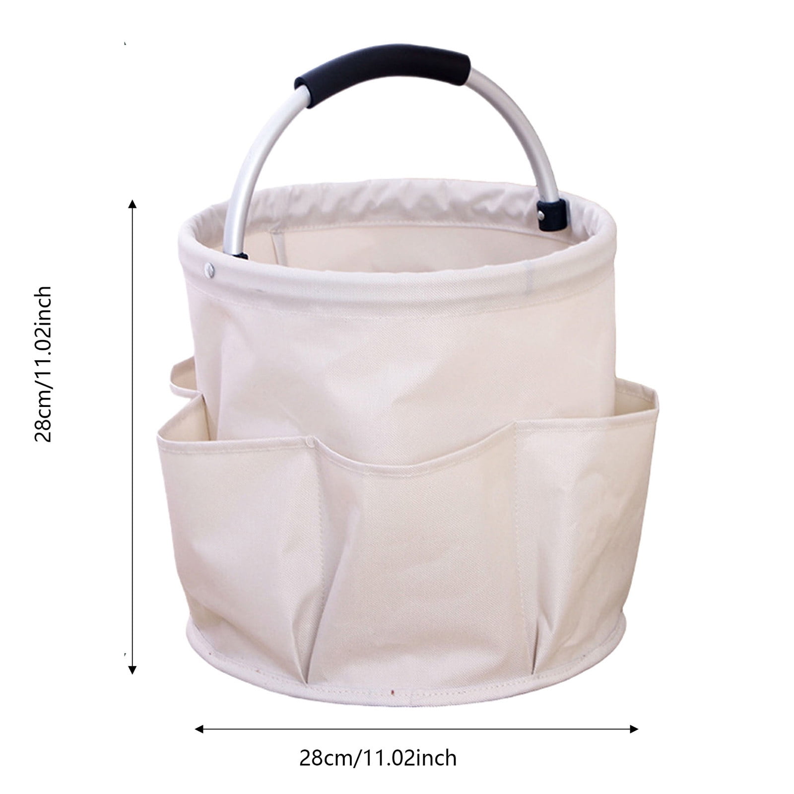 600D Oxford Cloth Collapsible Basket With Handles: Portable Picnic, Beach, Garden Shopping