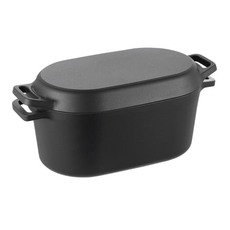 Cast Iron Dutch Oven 3.5 Quart with Lid - Enameled Cookware Pot for Braising, Stews, Roasting, Bread Baking - Heavy Duty Oven & Induction Compatible