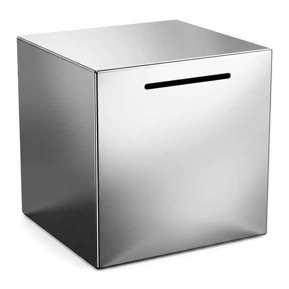 Piggy Bank for Adults, Stainless Steel Money Saving Box, Coins Bank, Unbreakable Metal Piggy Bank Gift for Birthday