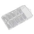 thumbnail image 1 of Nail Art Extended Mold Tips Transparent 100Pcs M 6.3x3.1x0.7In, 1 of 8