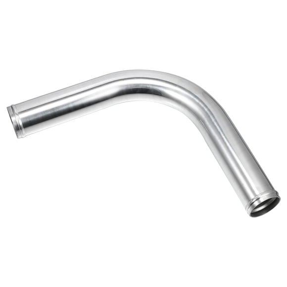 Unique Bargains 1pcs OD 2' 51mm Aluminum Alloy Tube Intercooler Pipe 90 Degree Air Intake Tube Silver Tone for Car