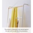 thumbnail image 4 of Yamazaki Home Leaning Storage Ladder, White, Steel, Supports 13.2 pounds, 4 of 5