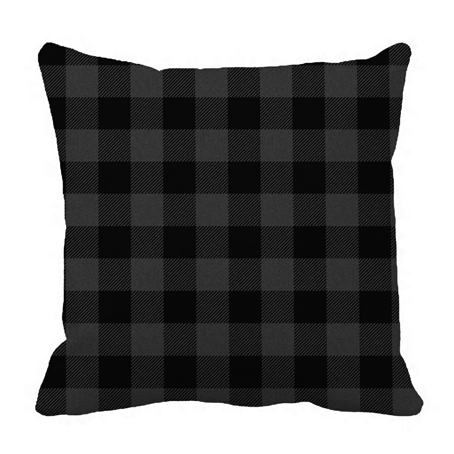 grey buffalo plaid pillows