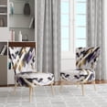 thumbnail image 2 of Designart "Symmetrical Stripes Multicolor Fusion II" Multi-Color Cubism Upholstered Accent Chair - Modern Arm Chair For Bedroom, 2 of 7