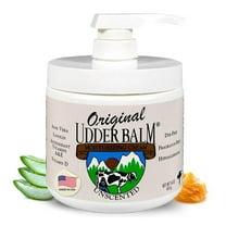 Unscented Original Udder Balm Moisturizing Cream with Aloe & Lanolin 16oz Pump Jar.