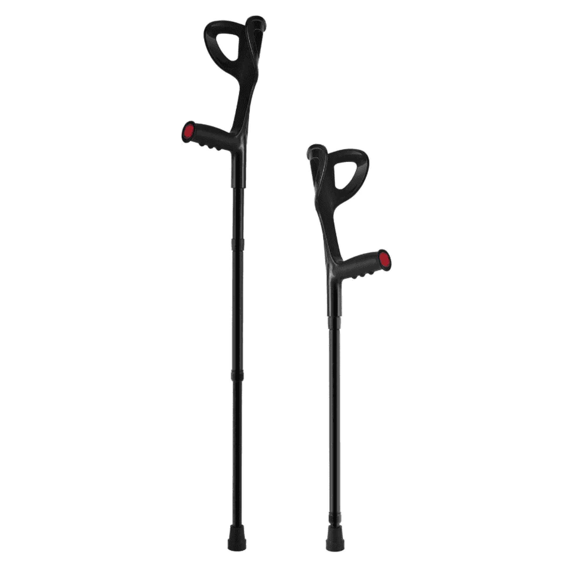 Adjustable Folding Aluminum Forearm Crutches, 350 LBS Weight Capacity Mobility Walking Supports for Adult Injury Recovery