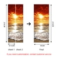 thumbnail image 3 of StyleP 95x215cm Etiqueta de Puerta 3D Bodega Foto Mural Trompe l'oeil Calcomanías de Pared PVC Papel Pintado Impermeable para Dormitorio Baño Cocina Decoración Pegatinas de Puerta BRI Rojo Verde, 3 of 5