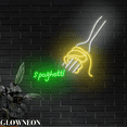 thumbnail image 4 of Glowneon Italian Spaghetti Neon Sign, Italian Pasta Restaurant Decor, 4 of 5