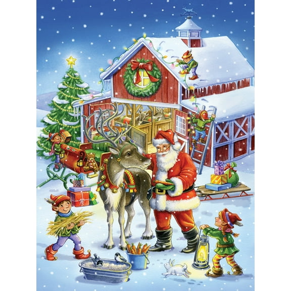 Vermont Christmas Company Ready Reindeer - 550 Piece Jigsaw Puzzle