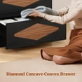 thumbnail image 4 of 63.2" Wide Dresse with 9 Drawers for Bedroom, Chest of Wooden Drawers,Vintage Dresser,Closet Storage Dressers Organizer for Bedroom, Living Room, Hallway (Black+Brown) (9 Drawers), 4 of 8