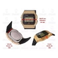 thumbnail image 4 of Reloj Casio Vintage F91 Unisex Dorado Full Correa Negro Bisel Negro, 4 of 8