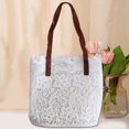 thumbnail image 3 of Bolso de mano para mujer elegante coreano Mori encaje bolso con asa superior bolso de compras tipo cubo, 3 of 9