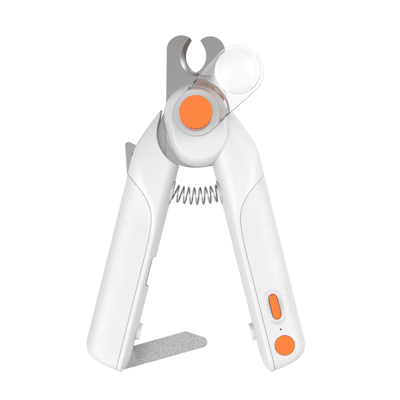 LAKWAR Dog Nail Clippers Pro with Dual Dimmable LED Lights, Stainless Steel Pet Nail Trimmer with Built-in Nail File, Detachable Magnifying Lens and Safety Guard for Small Medium Large Dogs and Cats