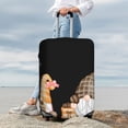 thumbnail image 3 of Lsque Coffee Gnome (2) Printed Luggage Cover, Travel Luggage Protector,Scratch and Dirt Resistant, Fits 18-32 Inch Luggage - Medium, 3 of 9