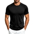 thumbnail image 3 of Miqool Men's Athletic T-Shirt Short Sleeve Crew Neck Moisture-Wicking Mesh Panel Quick Dry Workout Top Lightweight Stretch Gym Running Tee, 3 of 8