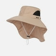 thumbnail image 3 of Hfnxid Beach Hats for Women,Men's Women's Same Style Solid Color Fashion Sun Hat Fisherman Hat Beach, 3 of 3